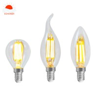 4W C35 led candle lamp E14 filament LED bulb AC220V