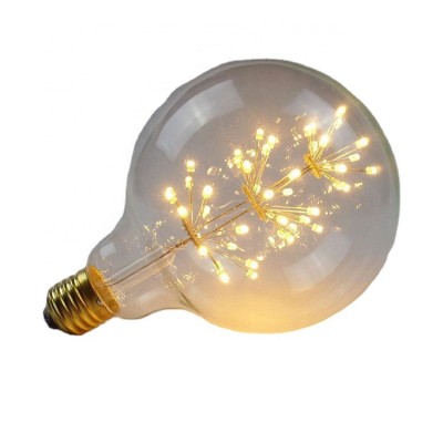 Hot sale led firework g125 base e26 e27 led bulb lights