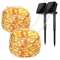 Waterproof Solar String Lights 200 LEDs 72ft Copper wire string Lights For Indooor/Outdoor Christmas Wedding Festival Party