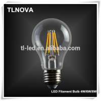 2017 Hot Filament LED Bulb Lights A19 A60 4W 6W 8W Dimmable Global 360 Edison LED Bulb Filament E27 E26 B22 CE Rohs FCC INMETRO