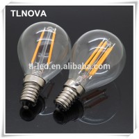 Dimmable Filament LED bulb G45 2W 4W G45 Gold Filament Edison Bulb E14 E27 B22 BA15 brass CE Rohs FCC